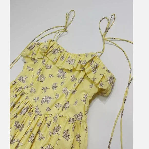 Doen Yellow Wendelin Midi Dress - Picture 9 of 13